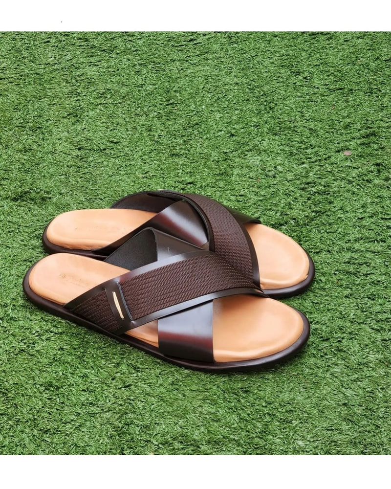 One toe cross pam slippers design – NaijaFootStore