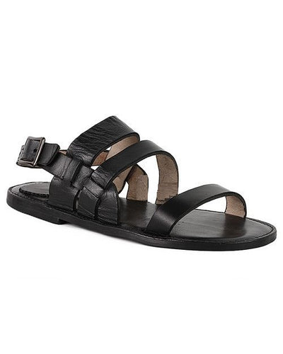 Black Governors Mill Design Sandals