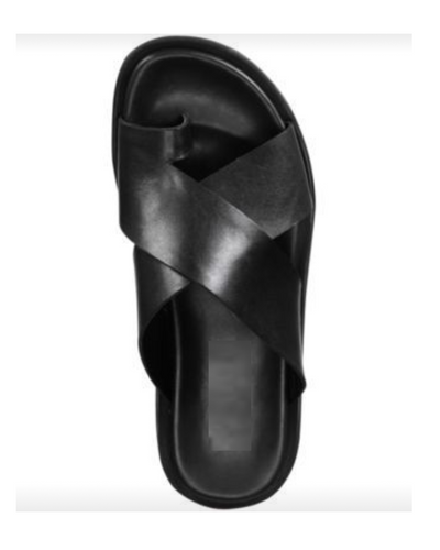 Governors One Toe Strip Leather Slippers