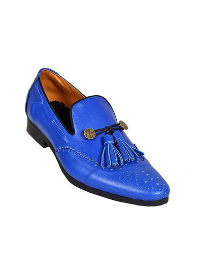 Leather Brogues Tassel Churchill - Blue