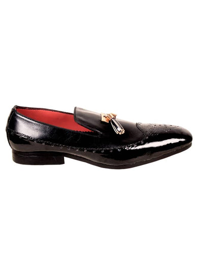 Mens Patent Leather Brogues With Tassel