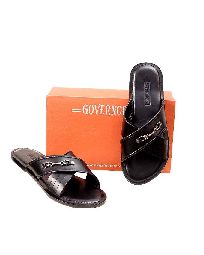 GOVERNORS BROWN CASCADE BROE PALM SLIPPERS – NaijaFootStore