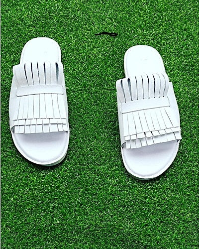 KENN BANKS FINGER TASSEL SLIDES