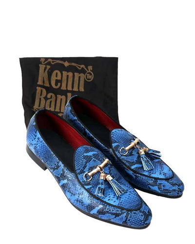 Kenn Banks Belgian Python Skin Loafers