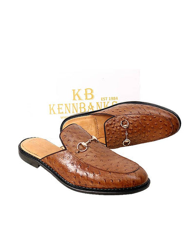 Kenn Banks Belgian Ostrich Half Shoe