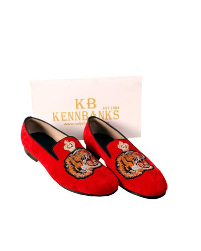 Kenn Banks Tigerhead Design Loafers