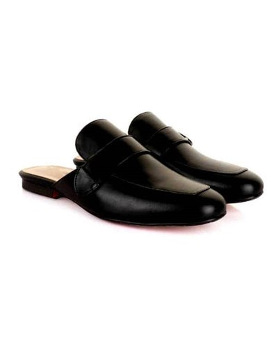 Mens Side Buckle Halfshoe Mule