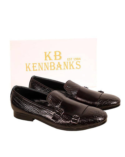 Kenn Banks Basket Leather Double Monk Strap