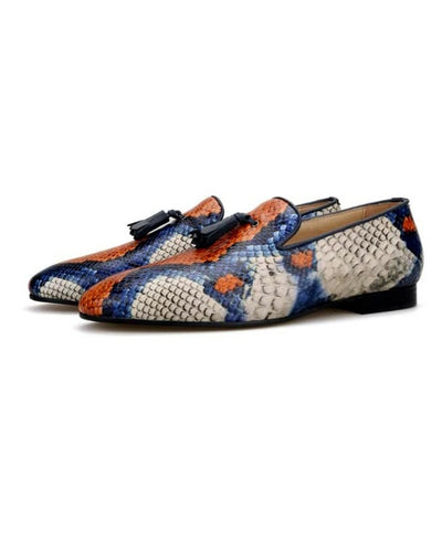 MENS PYTHON SKIN LOAFERS