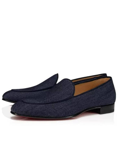 SENIOR MEN DENIM BELGIAN LOAFERS