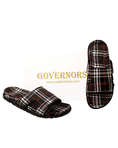 GOVERNORS NETTED LEATHER COVER PAM SLIPPERS WITH TASSEL DESIGN –  NaijaFootStore