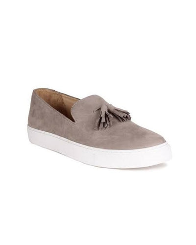 Grey Suede Governors Simple Sneakers Plimsolls