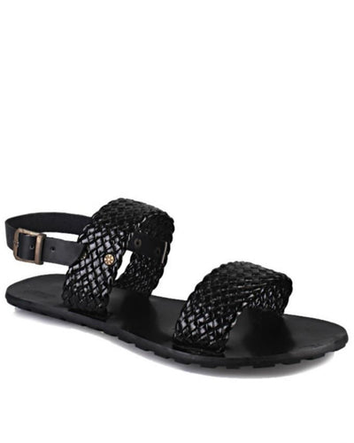 Black Netted Sandals