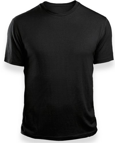 LERE'S QUALITY PLAIN BLACK T-SHIRT