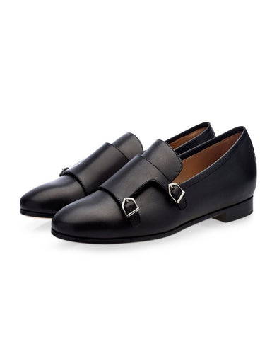 Double Strap Monk Loafers For Men